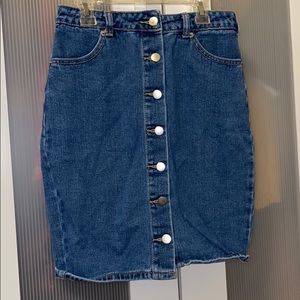 Forever 21 Denim blue pencil skirt